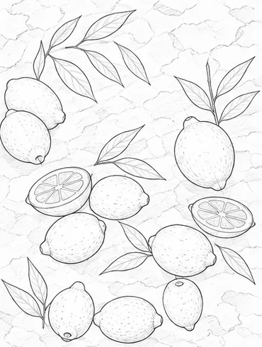 Step 5: Clean up lines and add background texture