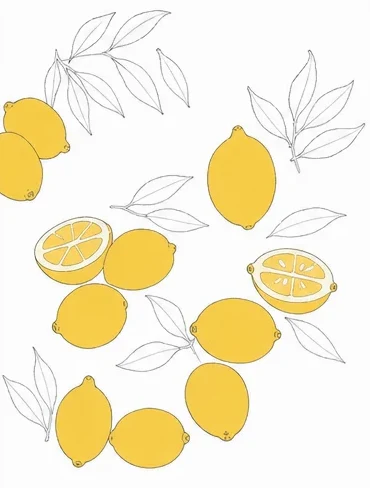 Step 6: Fill the lemons with yellow