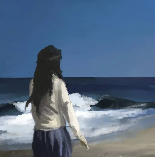 By the sea